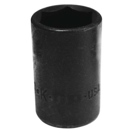 Sk Professional Tools 3/8 in Drive Impact Socket Deep Socket, Black Oxide, Steel, 19 mm 8989