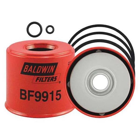 Baldwin Filters Fuel Filter, Spin-On, 3-39/64 in.L BF9915