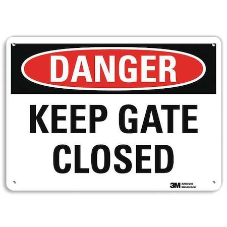 Lyle Danger Sign, 10" W, 7" H, 0.040" Thickness, U3-1696-NA_10x7 U3-1696-NA_10x7