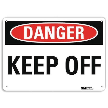 Lyle Danger Sign, 10 in H, 14 in W, Plastic, Horizontal Rectangle, English, U3-1715-NP_14X10 U3-1715-NP_14X10