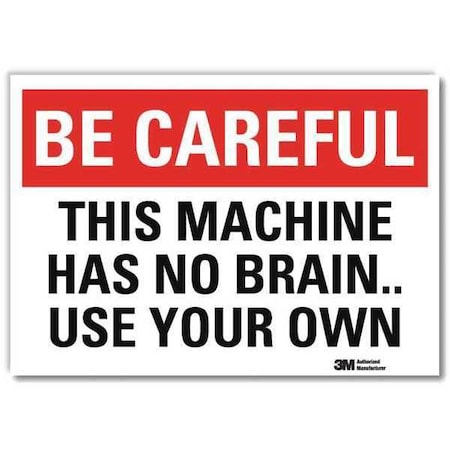 Lyle Safety Decal, 7 in Height, 10 in Width, Reflective Sheeting, Vertical Rectangle, English U7-1046-RD_10X7