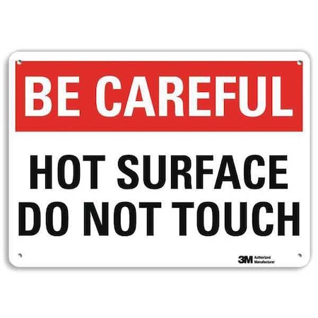 Lyle Caution Sign, 10 in H, 14 in W, Plastic, Horizontal Rectangle, English, U7-1015-NP_14X10 U7-1015-NP_14X10
