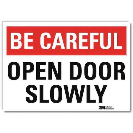 Lyle Safety Decal, 5 in H, 7 in W, Reflective Sheeting, Horizontal Rectangle, English, U7-1022-RD_7X5 U7-1022-RD_7X5