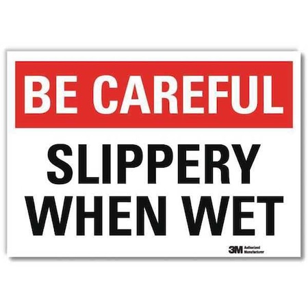 Lyle Safety Decal, 7 in H, 10 in W, Reflective Sheeting, Vertical Rectangle, English, U7-1036-RD_10X7 U7-1036-RD_10X7