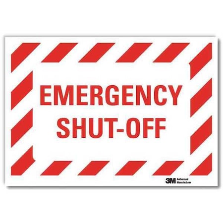 Lyle Safety Decal, Reflective Vinyl, 7inHx10inW, U7-1060-RD_10X7 U7-1060-RD_10X7