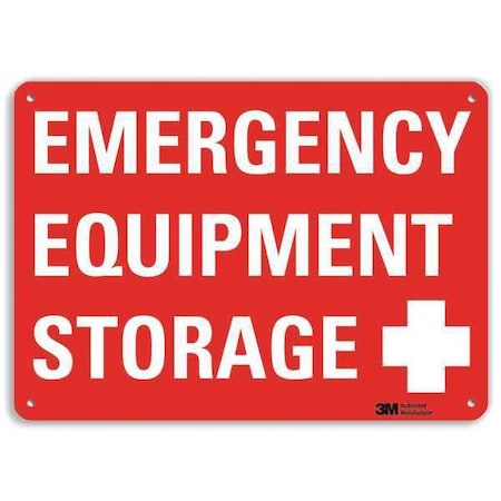 Lyle Emergency EQUIPMENT STORAGE, 10 in x 14 in, Horizontal Rectangle, Aluminum, U7-1070-NA_14x10 U7-1070-NA_14x10