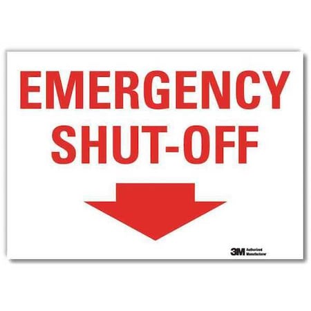 Lyle Safety Decal, Reflective Vinyl, 5inHx7inW, U7-1141-RD_7X5 U7-1141-RD_7X5