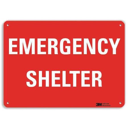 Lyle No Header, Emergency Shelter, 10 in W x 7 in H, Vertical Rectangle, Plastic U7-1120-NP_10X7