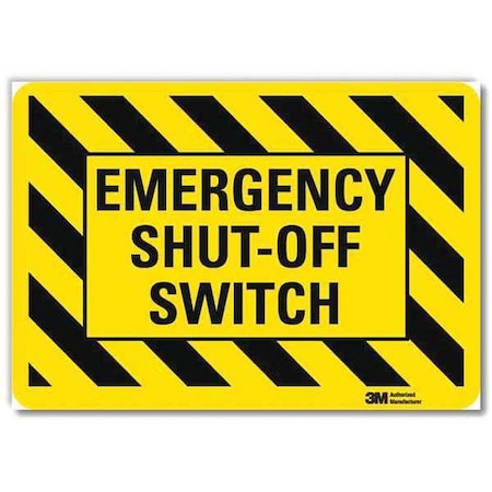 Lyle Safety Decal, Reflective Vinyl, 5inHx7inW, U7-1138-RD_7X5 U7-1138-RD_7X5