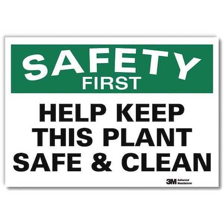 Lyle Safety Decal, 5 in H, 7 in W, Reflective Sheeting, English, U7-1206-RD_7X5 U7-1206-RD_7X5