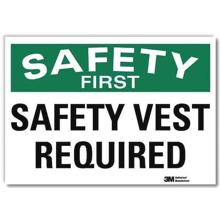 Lyle Safety Decal, Reflective Vinyl, 5inHx7inW, U7-1248-RD_7X5 U7-1248-RD_7X5