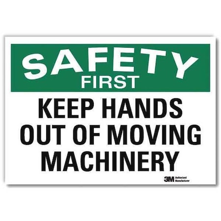 Lyle Safety Decal, 5 in H, 7 in W, Reflective Sheeting, English, U7-1214-RD_7X5 U7-1214-RD_7X5