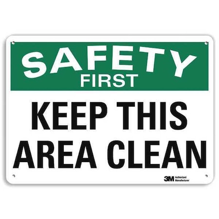Lyle Safety Sign, 10 in H, 14 in W, Plastic, English, U7-1215-NP_14X10 U7-1215-NP_14X10