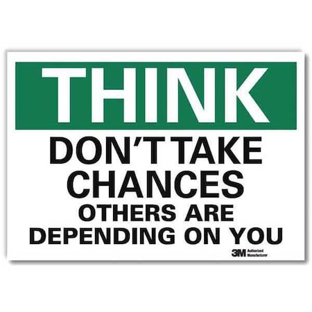 Lyle Safety Decal, 7 in H, 10 in W, Reflective Sheeting, Vertical Rectangle, English, U7-1294-RD_10X7 U7-1294-RD_10X7