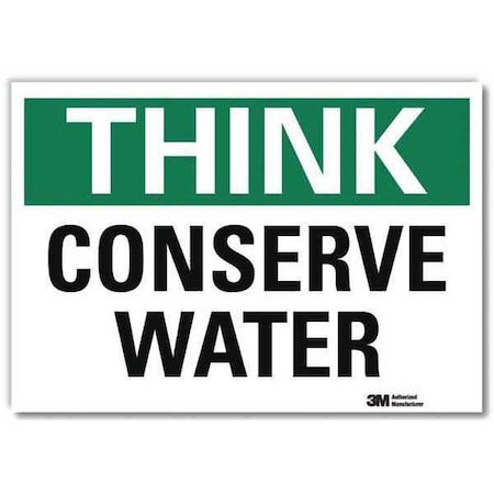 Lyle Safety Decal, 5 in H, 7 in W, Reflective Sheeting, English, U7-1290-RD_7X5 U7-1290-RD_7X5