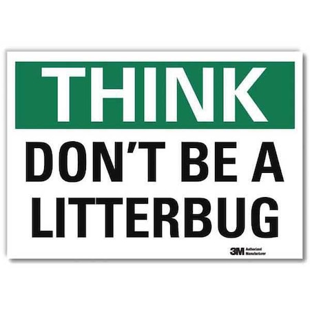 Lyle Safety Decal, 7 in H, 10 in W, Reflective Sheeting, Vertical Rectangle, English, U7-1292-RD_10X7 U7-1292-RD_10X7