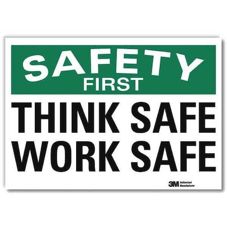 Lyle Safety Decal, 10 in H, 14 in W, Reflective Sheeting, English, U7-1255-RD_14X10 U7-1255-RD_14X10
