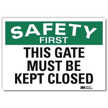 Lyle Safety Decal, 10 in H, 14 in W, Reflective Sheeting, Horizontal Rectangle, English, U7-1257-RD_14X10 U7-1257-RD_14X10