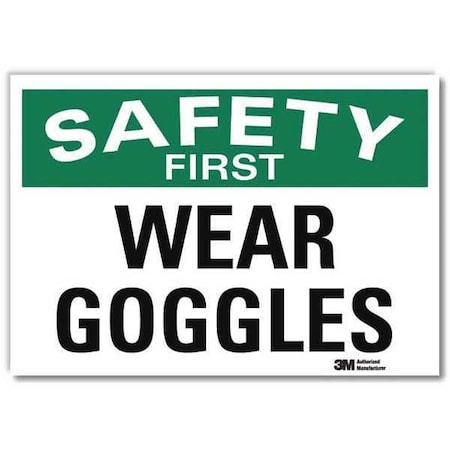 Lyle Safety Sign, 7 in Height, 10 in W, Reflective Sheeting, Vertical Rectangle, English, U7-1272-RD_10X7 U7-1272-RD_10X7