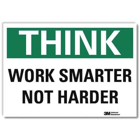 Lyle Safety Decal, 7 in H, 10 in W, Reflective Sheeting, Vertical Rectangle, English, U7-1350-RD_10X7 U7-1350-RD_10X7