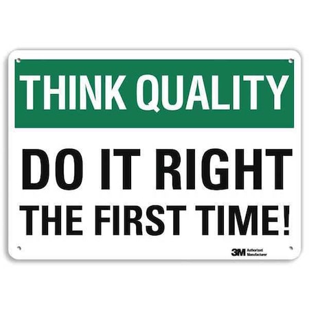 Lyle Safety Sign, 7 in H, 10 in W, Plastic, Vertical Rectangle, English, U7-1311-NP_10X7 U7-1311-NP_10X7