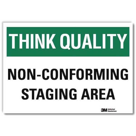 Lyle Safety Decal, 5 in H, 7 in W, Reflective Sheeting, English, U7-1317-RD_7X5 U7-1317-RD_7X5