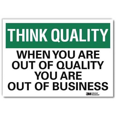 Lyle Safety Decal, 10 in H, 14 in W, Reflective Sheeting, English, U7-1324-RD_14X10 U7-1324-RD_14X10