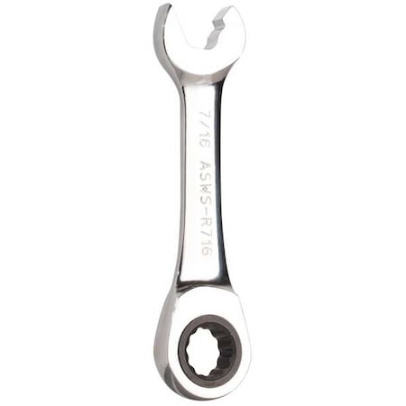 Jonard Tools Stubby Speed Wrench, 4 in L., 7/16 in Head ASWS-R716