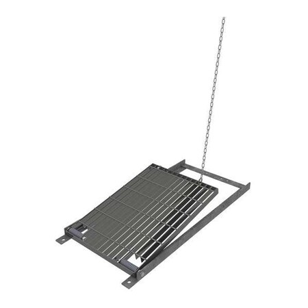 Foot Control Galvanized Steel 19 x 38In