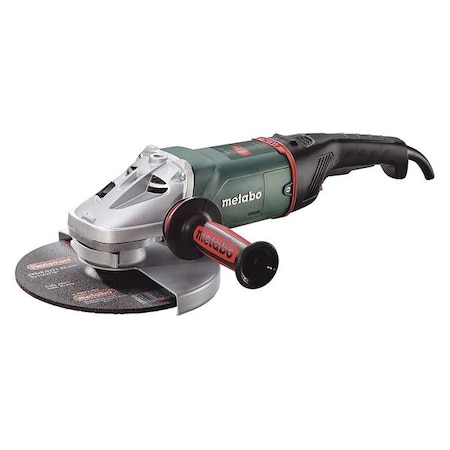 Metabo Angle Grinder, 9'', 15 A, 6600 RPM, 120VAC W24-230 MVT