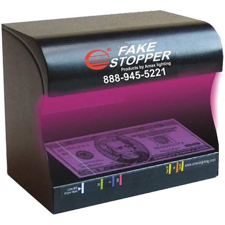 Zoro Select UV Counterfeit Detector Scanner 2 Bulbs UVF2X8