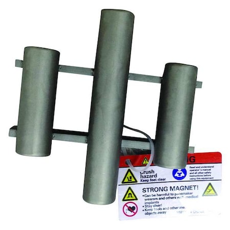 Zoro Select Magnetic Grate, Round, Ceramic, 6 in. dia. 34TA09