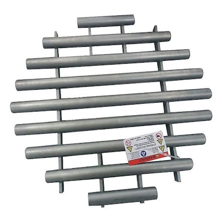 Zoro Select Magnetic Grate, Round, Rare Earth, 18in dia 34TA42
