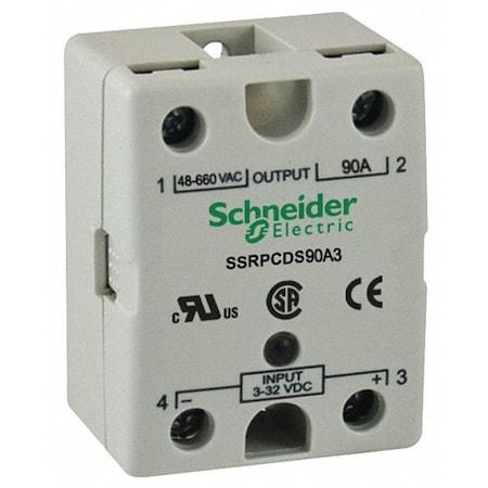 Schneider Electric Solid State Relay, 3 to 32VDC, 90A SSRPCDS90A3
