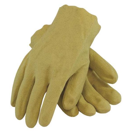 Pip Coated Gloves, Vinyl, M, Yellow, PK12 59-2515/M