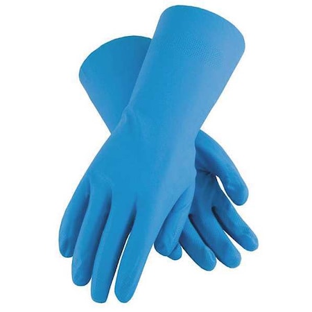 Pip Chemical Resistant Gloves, Nitrile, 13 in L, 8 mil, Blue, XL, 12 PK 50-N092B/XL