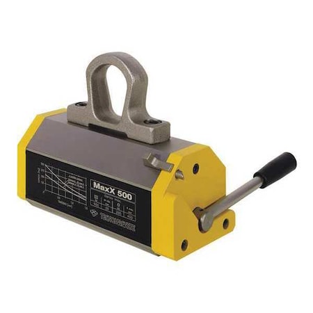 Tecnomagnete Lifting Magnet, 1100 lb. Cap, 9-7/8 in. L MAXX500