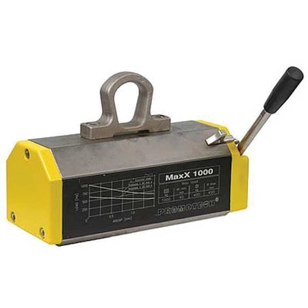 Tecnomagnete Lifting Magnet, 2200 lb. Cap, 13-1/2 in. L MAXX1000