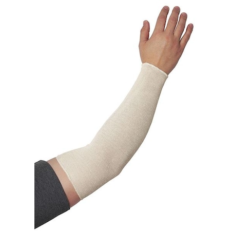 Pip Disposable Sleeve, Cotton, Seamless Knit, 18 in Length, White, Universal Size 31-CS16