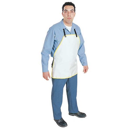 Steel Grip Cut-Resistant Apron, Nylon, White, 24 in, Universal B14 125-24