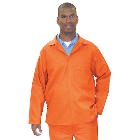 Steel Grip FR Jacket, 12.9 cal/sq cm, XL, 12 oz Whipcord Indura, Snaps Closure OWCP 9450-30