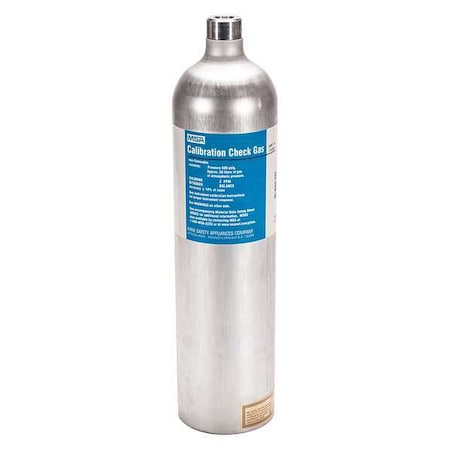 Msa Safety Calibration Gas, Ammonia, 58 L, RP Connection, +/-10% Accuracy, 500 psi Max. Pressure 10028076