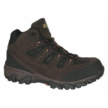 Golden Retriever Outdoor Footwear Size 8-1/2 Men's Hiker High Steel Work Boots, Brown/Orange 7355