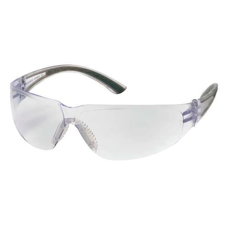Pyramex Cortez(R), Safety Glasses, Anti-Scratch, Clear Lens, Clear Frame, Frameless SG3610S