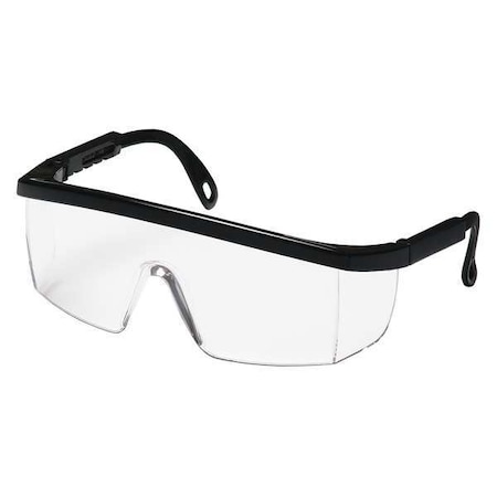 Pyramex Integra(R), Safety Glasses, Anti-Scratch, Clear Lens, Black Frame, Half-Frame SB410S