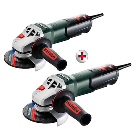 Metabo Angle Grinder, 120VAC., 6.0 lb., Corded, PK2 603624420, 603624420