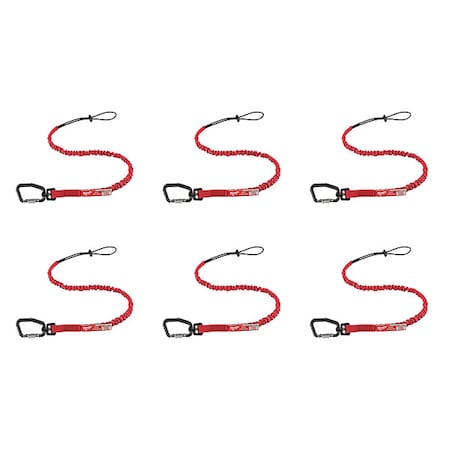 Milwaukee Tool Tool Lanyard, 6 pk, 10 lb., 36-5/16" L 48-22-8810X6