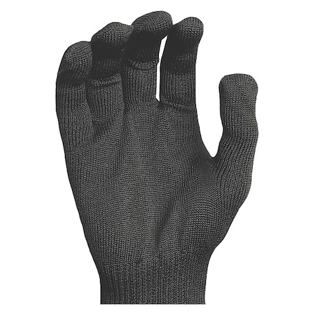 Tri Star Knit Gloves, Polyester, None Black, L, 12 PK TSG-277-L