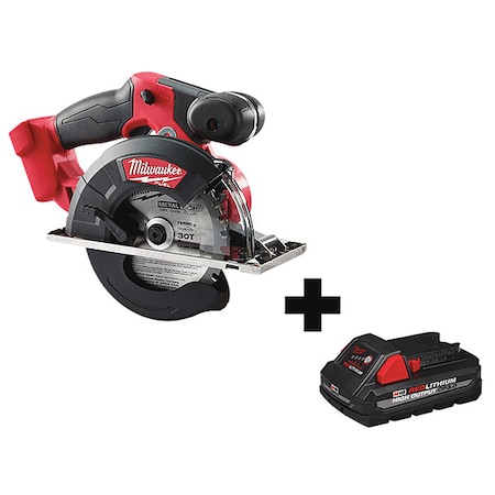 Milwaukee Tool M18 FUEL Metal Cutting Circular Saw + M18 HIGH OUTPUT CP3.0 Battery 2782-20, 48-11-1835