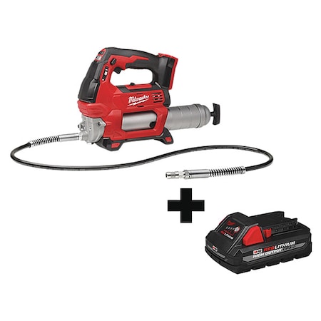Milwaukee Tool Cordless Grease Gun, 18V, Pistol Grip 2646-20, 48-11-1835